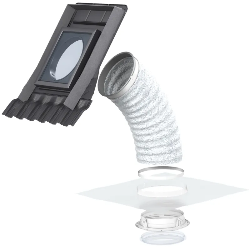 Velux Lystunnel Profileret Tag Mat  Komplet       Flexrør ø35 Twf 0k14 2010