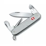 Victorinox Pioneer Pocket Tool  Ribbed Alox  Silver  Multitool